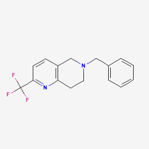 6-Benzyl-2-(trifluoromethyl)-5,6,7,8-tetrahydro-1,6-naphthyridine