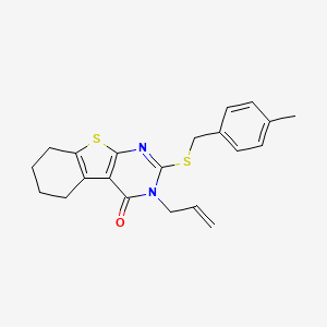 2-[(4-methylbenzyl)sulfanyl]-3-(prop-2-en-1-yl)-5,6,7,8-tetrahydro[1]benzothieno[2,3-d]pyrimidin-4(3H)-one