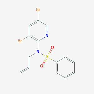 BenzenesulfonaMide, N-(3,5-dibroMo-2-pyridinyl)-N-2-propen-1-yl-
