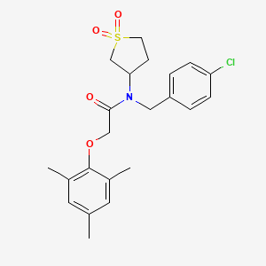 N-(4-chlorobenzyl)-N-(1,1-dioxidotetrahydrothiophen-3-yl)-2-(2,4,6-trimethylphenoxy)acetamide