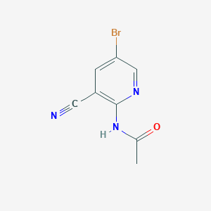N-(5-bromo-3-cyanopyridin-2-yl)acetamide