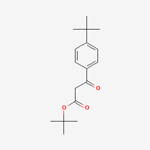 molecular formula C17H24O3 B1509975 Tert-butyl 3-(4-tert-butylphenyl)-3-oxopropanoate 