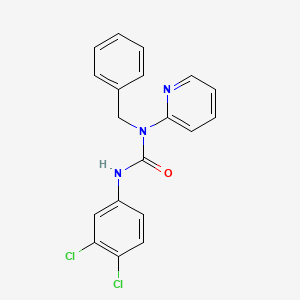 molecular formula C19H15Cl2N3O B15099789 1-Benzyl-3-(3,4-dichlorophenyl)-1-pyridin-2-ylurea 