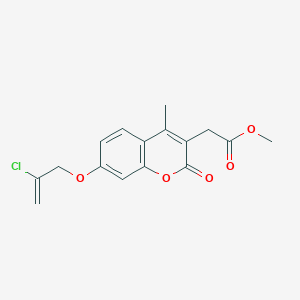 methyl {7-[(2-chloroprop-2-en-1-yl)oxy]-4-methyl-2-oxo-2H-chromen-3-yl}acetate