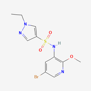 N-(5-bromo-2-methoxypyridin-3-yl)-1-ethyl-1H-pyrazole-4-sulfonamide