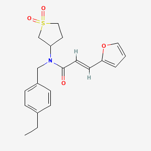 (2E)-N-(1,1-dioxidotetrahydrothiophen-3-yl)-N-(4-ethylbenzyl)-3-(furan-2-yl)prop-2-enamide