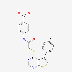 Methyl 4-[({[5-(4-methylphenyl)thieno[2,3-d]pyrimidin-4-yl]sulfanyl}acetyl)amino]benzoate