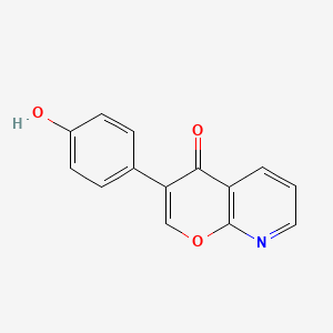 molecular formula C14H9NO3 B1509992 3-(4-hydroxyphenyl)-4H-pyrano[2,3-b]pyridin-4-one CAS No. 884501-13-7