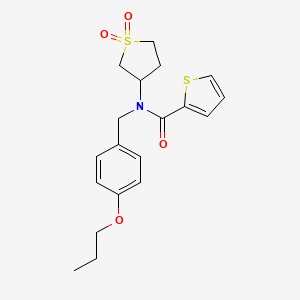 N-(1,1-dioxidotetrahydrothiophen-3-yl)-N-(4-propoxybenzyl)thiophene-2-carboxamide