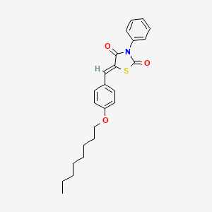 5-[(4-Octyloxyphenyl)methylene]-3-phenyl-1,3-thiazolidine-2,4-dione