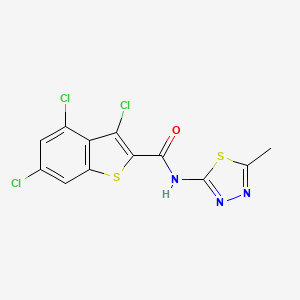 3,4,6-trichloro-N-(5-methyl-1,3,4-thiadiazol-2-yl)-1-benzothiophene-2-carboxamide