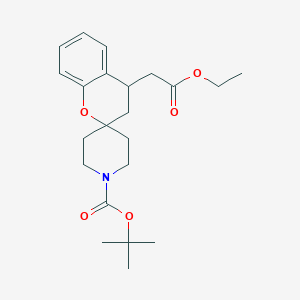 molecular formula C22H31NO5 B1509995 tert-Butyl 4-(2-ethoxy-2-oxoethyl)spiro[chroman-2,4'-piperidine]-1'-carboxylate CAS No. 952681-81-1
