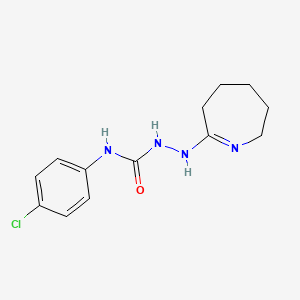 N-(4-chlorophenyl)-2-(3,4,5,6-tetrahydro-2H-azepin-7-yl)hydrazinecarboxamide