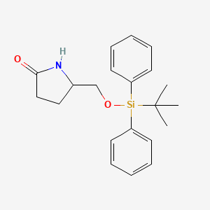 molecular formula C21H27NO2Si B1510004 5-(tert-Butyldiphenylsiloxymethyl)pyrrolidine-2-one 