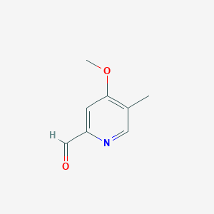 molecular formula C8H9NO2 B1510008 4-Methoxy-5-methylpicolinaldehyde CAS No. 959617-10-8