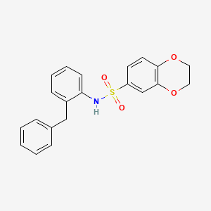 N-(2-benzylphenyl)-2,3-dihydro-1,4-benzodioxine-6-sulfonamide