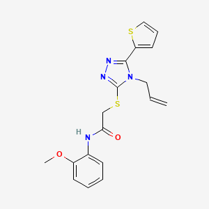 N-(2-methoxyphenyl)-2-{[4-(prop-2-en-1-yl)-5-(thiophen-2-yl)-4H-1,2,4-triazol-3-yl]sulfanyl}acetamide