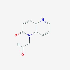 molecular formula C10H8N2O2 B1510012 1,5-Naphthyridine-1(2H)-acetaldehyde, 2-oxo- 