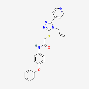 N-(4-phenoxyphenyl)-2-{[4-(prop-2-en-1-yl)-5-(pyridin-4-yl)-4H-1,2,4-triazol-3-yl]sulfanyl}acetamide