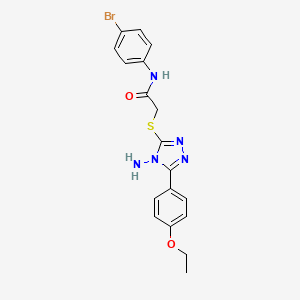 2-{[4-amino-5-(4-ethoxyphenyl)-4H-1,2,4-triazol-3-yl]sulfanyl}-N-(4-bromophenyl)acetamide