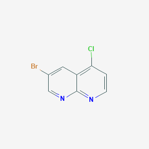 molecular formula C8H4BrClN2 B1510015 3-Brom-5-chlor-1,8-Naphthyridin CAS No. 1260815-70-0