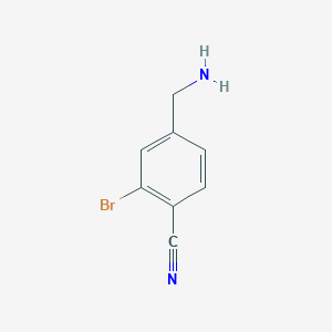 molecular formula C8H7BrN2 B1510018 4-(Aminomethyl)-2-bromobenzonitrile 