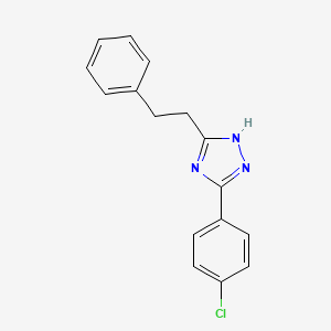 5-(4-chlorophenyl)-3-(2-phenylethyl)-1H-1,2,4-triazole