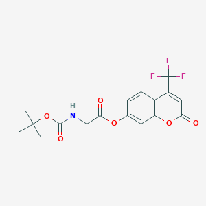 2-oxo-4-(trifluoromethyl)-2H-chromen-7-yl N-(tert-butoxycarbonyl)glycinate