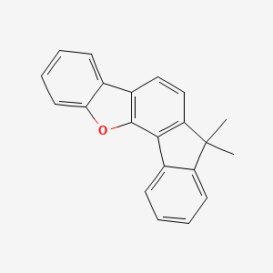 molecular formula C21H16O B1510045 7,7-Dimethyl-7H-fluoreno[4,3-b]benzofuran 