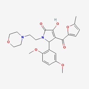 5-(2,5-Dimethoxyphenyl)-3-hydroxy-4-[(5-methyl(2-furyl))carbonyl]-1-(2-morphol in-4-ylethyl)-3-pyrrolin-2-one