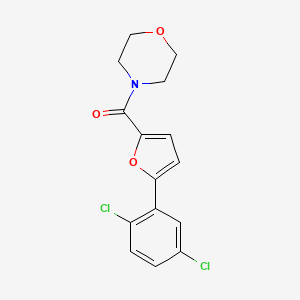 molecular formula C15H13Cl2NO3 B15100511 4-[5-(2,5-Dichlorophenyl)furan-2-carbonyl]morpholine CAS No. 618399-81-8