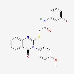 N-(3-fluorophenyl)-2-{[3-(4-methoxyphenyl)-4-oxo-3,4-dihydroquinazolin-2-yl]sulfanyl}acetamide