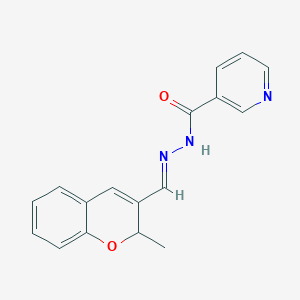 N-[(Z)-(2-methyl-2H-chromen-3-yl)methylideneamino]pyridine-3-carboxamide