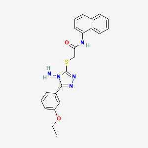 2-{[4-amino-5-(3-ethoxyphenyl)-4H-1,2,4-triazol-3-yl]sulfanyl}-N-(naphthalen-1-yl)acetamide