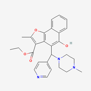 Ethyl 5-hydroxy-2-methyl-4-[(4-methylpiperazin-1-yl)(pyridin-4-yl)methyl]naphtho[1,2-b]furan-3-carboxylate