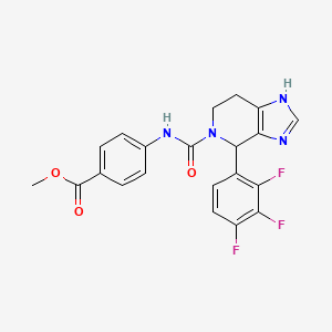 molecular formula C21H17F3N4O3 B15100680 methyl 4-({[4-(2,3,4-trifluorophenyl)-1,4,6,7-tetrahydro-5H-imidazo[4,5-c]pyridin-5-yl]carbonyl}amino)benzoate 