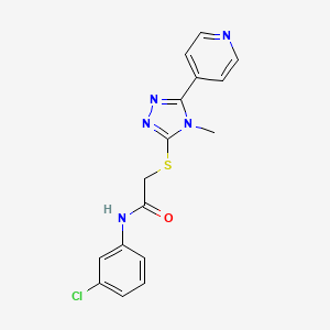 N-(3-chlorophenyl)-2-{[4-methyl-5-(pyridin-4-yl)-4H-1,2,4-triazol-3-yl]sulfanyl}acetamide