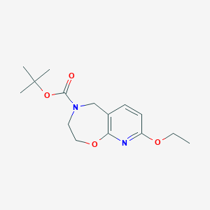 molecular formula C15H22N2O4 B1510074 tert-Butyl 8-ethoxy-2,3-dihydropyrido[3,2-f][1,4]oxazepine-4(5H)-carboxylate 