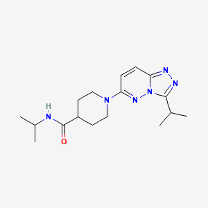 N-(propan-2-yl)-1-[3-(propan-2-yl)[1,2,4]triazolo[4,3-b]pyridazin-6-yl]piperidine-4-carboxamide