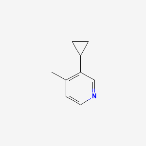 molecular formula C9H11N B1510077 3-Cyclopropyl-4-methylpyridine CAS No. 1245643-68-8
