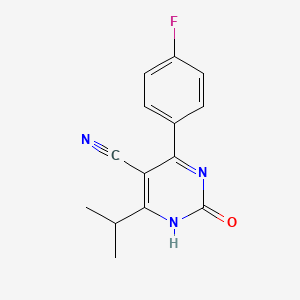4-(4-Fluorophenyl)-2-hydroxy-6-isopropylpyrimidine-5-carbonitrile