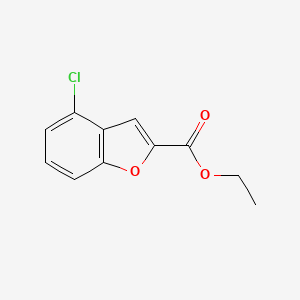 molecular formula C11H9ClO3 B1510081 Ethyl 4-chlorobenzofuran-2-carboxylate CAS No. 1383842-58-7