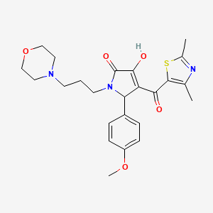 4-[(2,4-Dimethyl(1,3-thiazol-5-yl))carbonyl]-3-hydroxy-5-(4-methoxyphenyl)-1-(3-morpholin-4-ylpropyl)-3-pyrrolin-2-one