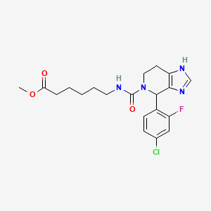 methyl 6-({[4-(4-chloro-2-fluorophenyl)-1,4,6,7-tetrahydro-5H-imidazo[4,5-c]pyridin-5-yl]carbonyl}amino)hexanoate