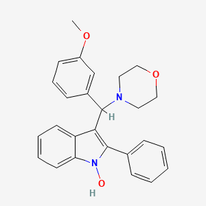 3-[(3-Methoxyphenyl)morpholin-4-ylmethyl]-2-phenylindol-1-ol