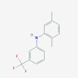 molecular formula C15H14F3N B1510102 2,5-dimethyl-N-(3-(trifluoromethyl)phenyl)aniline CAS No. 949161-10-8