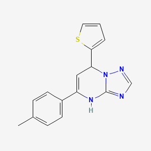 5-(4-methylphenyl)-7-(thiophen-2-yl)-4H,7H-[1,2,4]triazolo[1,5-a]pyrimidine