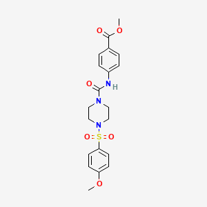 Methyl 4-[({4-[(4-methoxyphenyl)sulfonyl]piperazin-1-yl}carbonyl)amino]benzoate