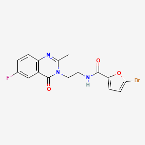 molecular formula C16H13BrFN3O3 B15101085 5-bromo-N-[2-(6-fluoro-2-methyl-4-oxoquinazolin-3(4H)-yl)ethyl]furan-2-carboxamide 