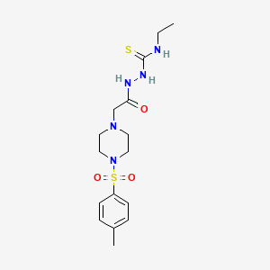 N-ethyl-2-({4-[(4-methylphenyl)sulfonyl]piperazin-1-yl}acetyl)hydrazinecarbothioamide